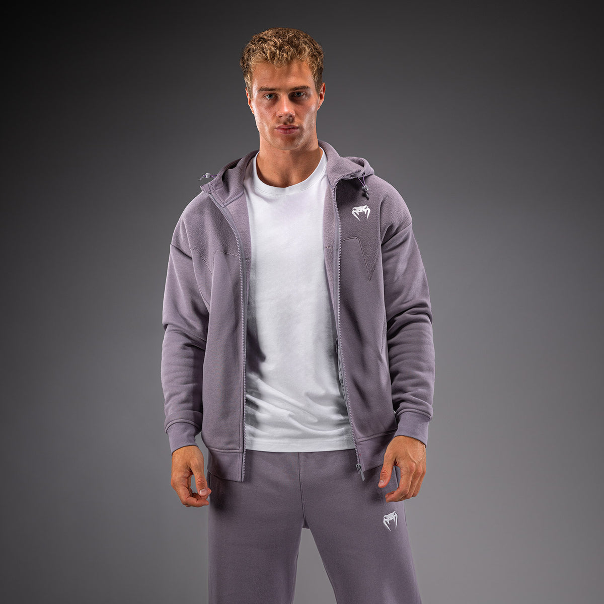 Venum Attack Fleece & Weave Trainingsjacke - Lavendelgrau