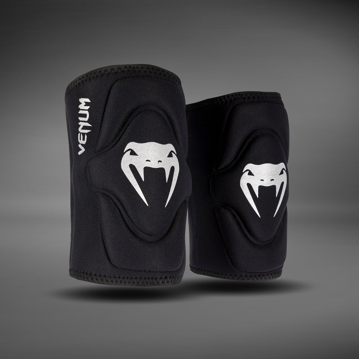 Venum Gel Kontact Knieschoner - Schwarz/Silber