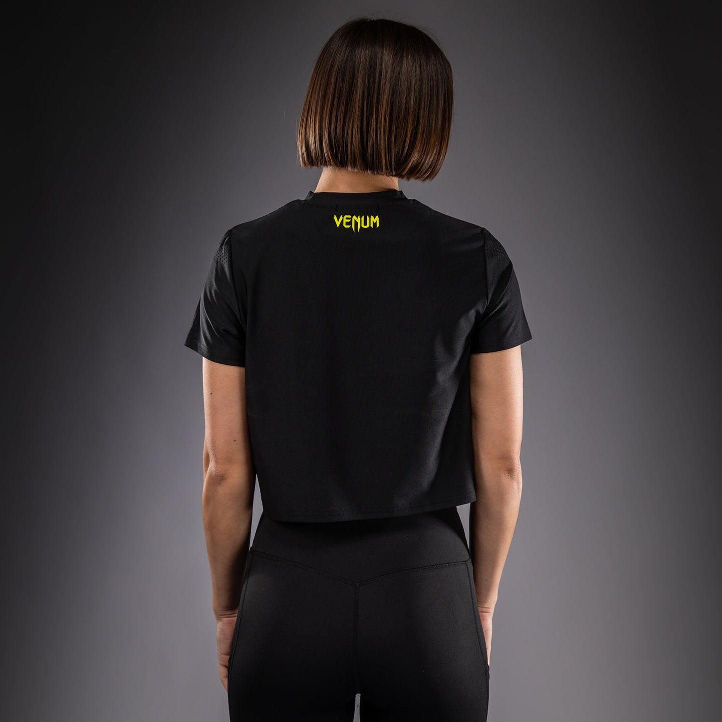 Venum Lazer Dry-Tech-T-Shirt Für Damen - Schwarz/Gelb