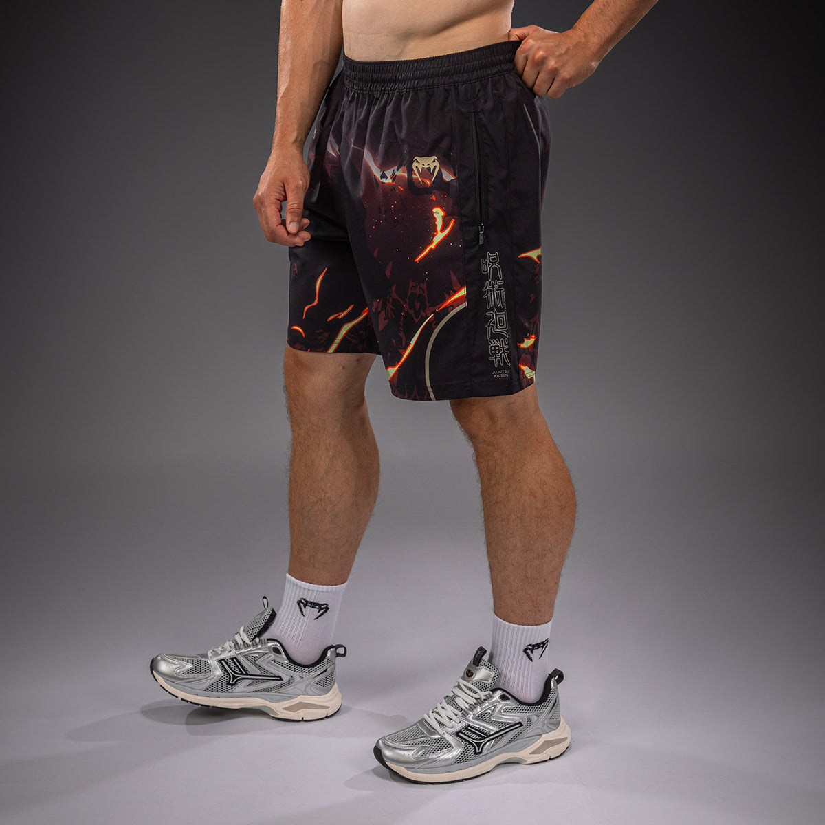 Jujutsu Kaisen x Venum Sukuna Trainingsshorts – Schwarz/Beige