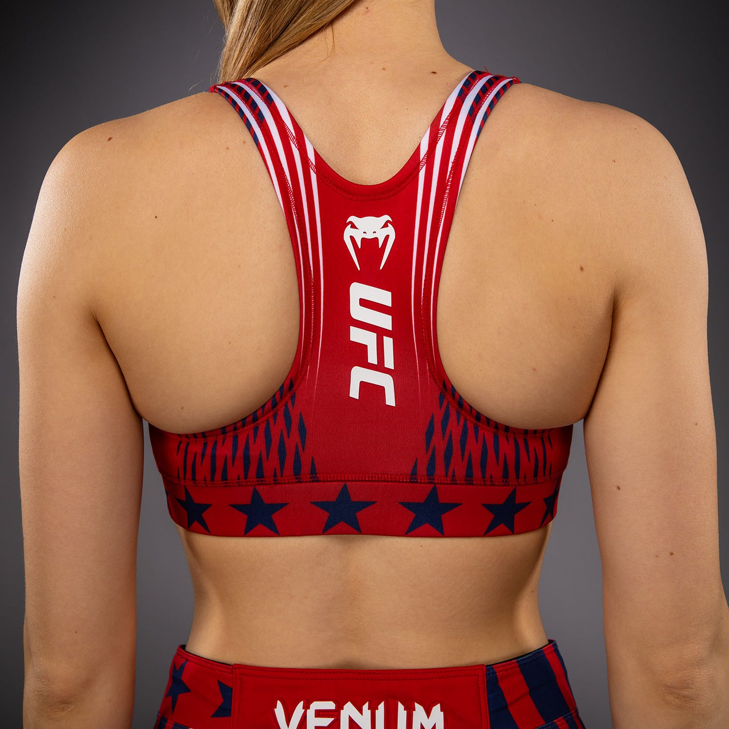 Official UFC Freedom 250 by Venum Authentic Fight Night Sport-BH für Damen - Rot