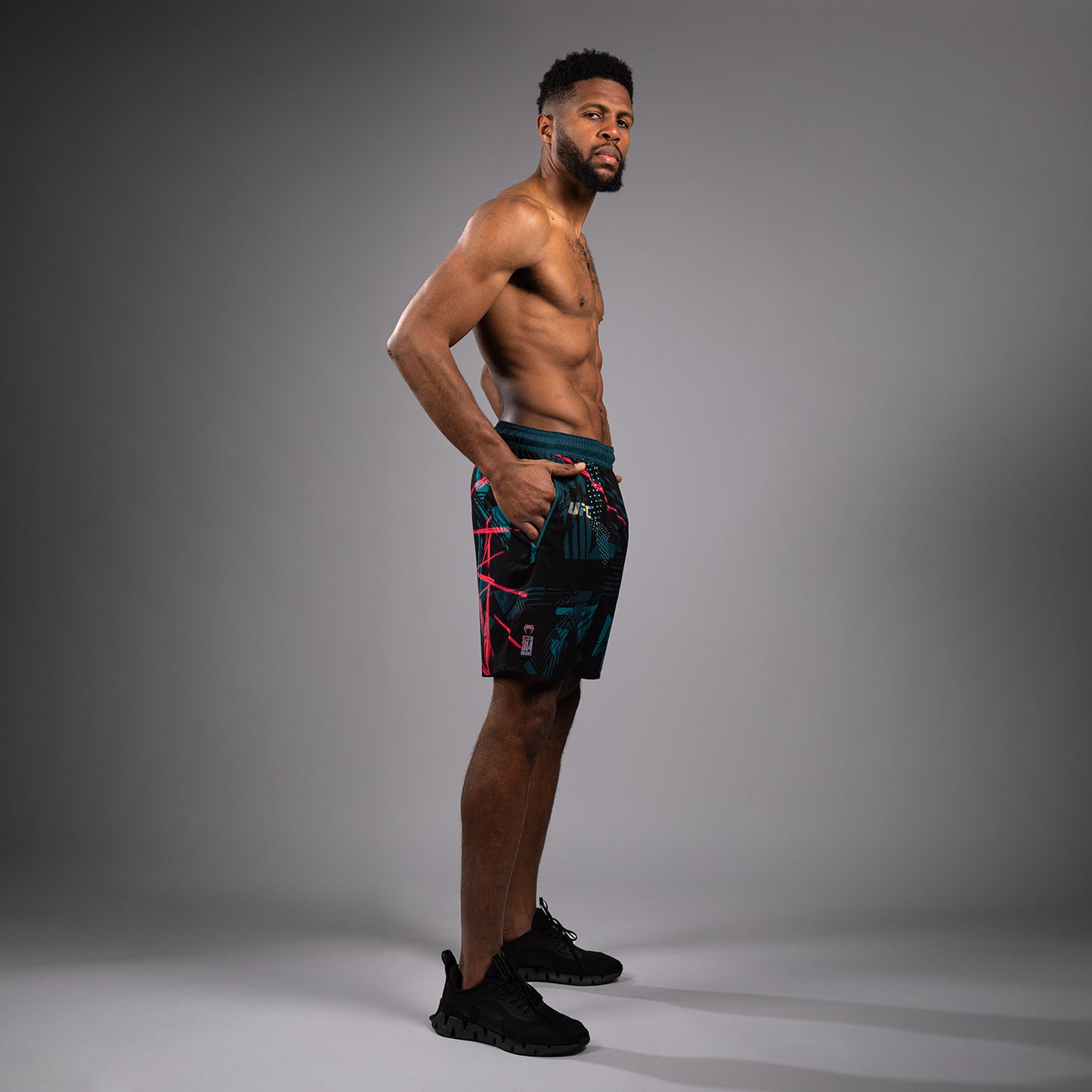 UFC Fusion By Venum Miami Edition Fight Week Performance Shorts für Männer - Schwarze