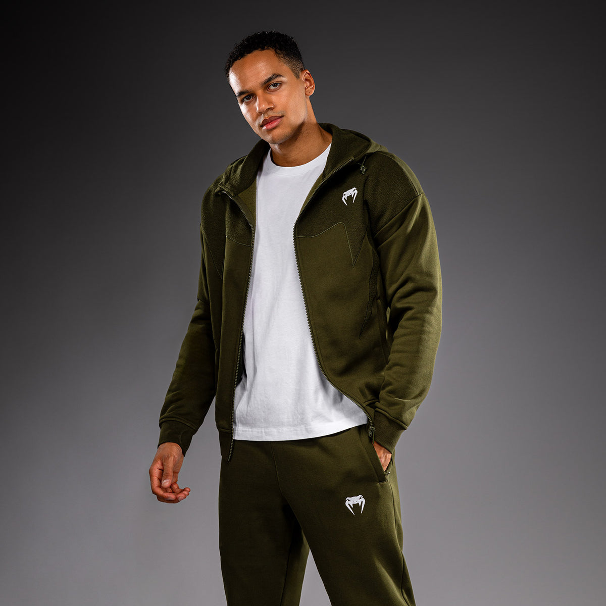 Venum Attack Fleece & Weave Trainingsjacke - Khaki