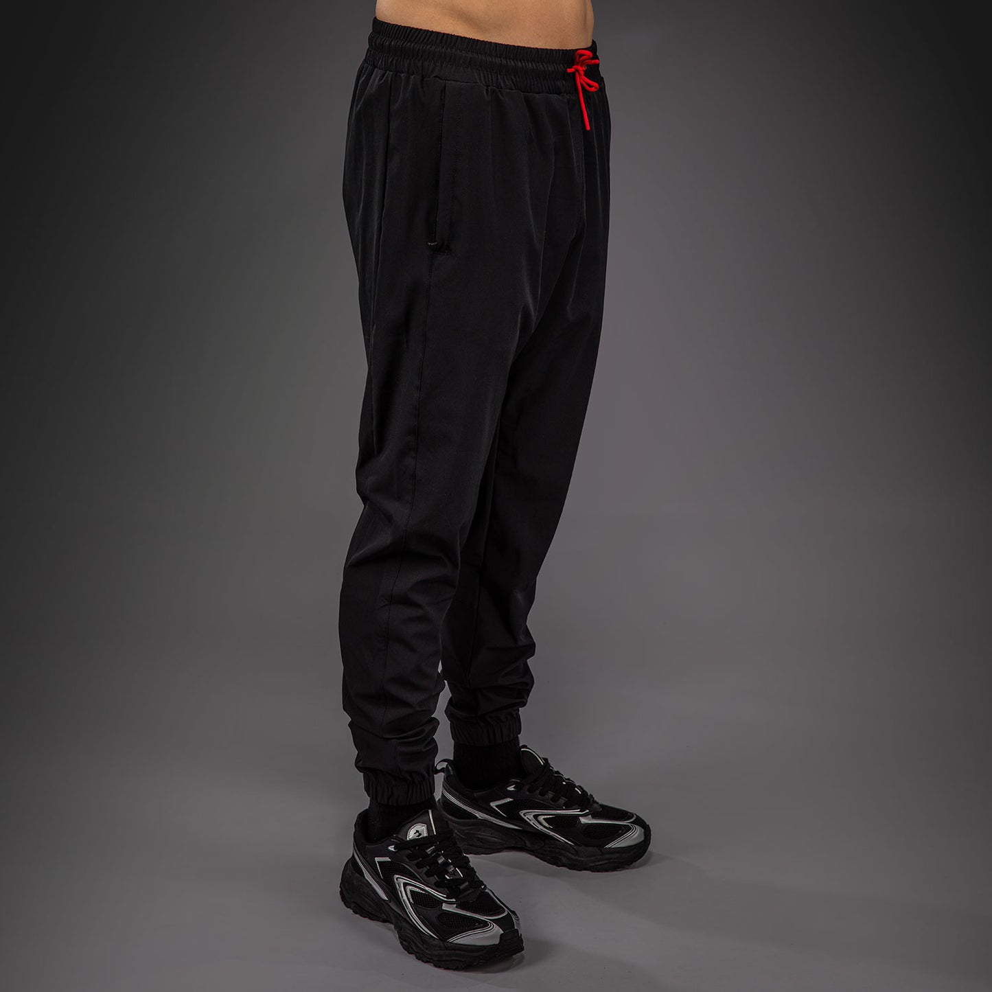 Venum x Mike Tyson Tiger Jogginghosen - Tiefschwarz/Intensivrot