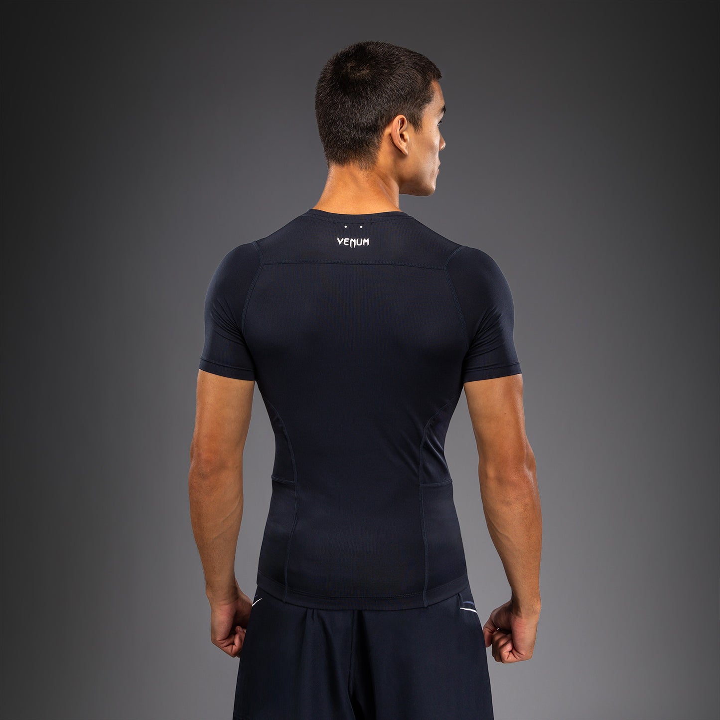 Venum G-Core Kurzarm Rashguard - Marineblau/Weiß