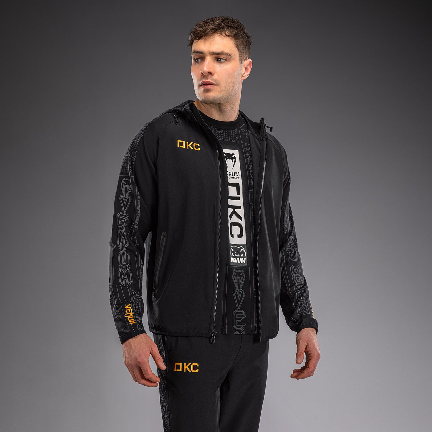 Karate Combat by Venum Trainingsjacke – Schwarz/Grau