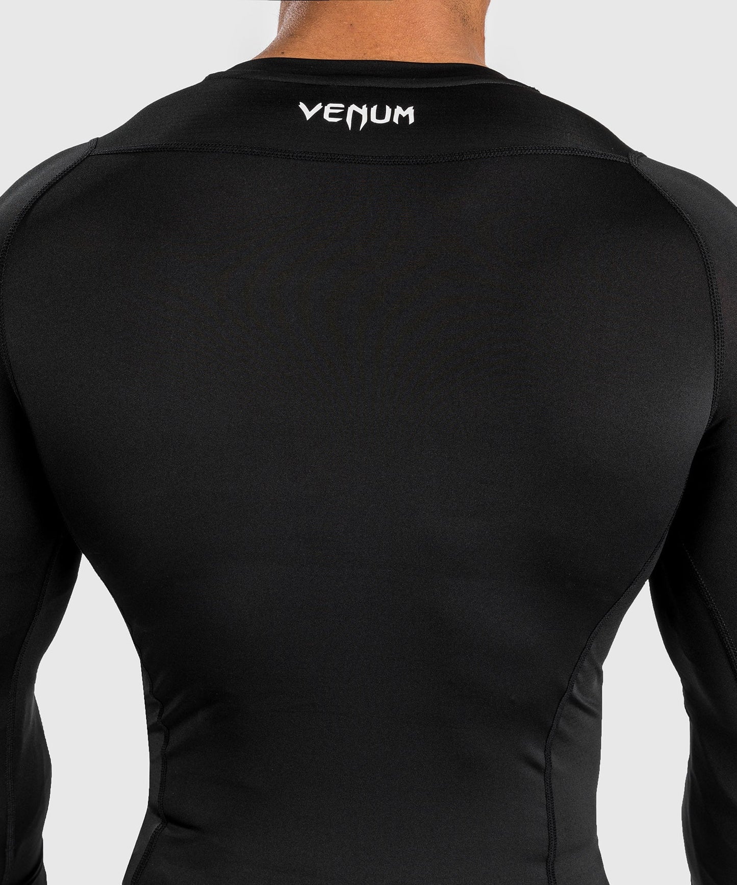 Venum Attack Herren Langarm Rashguard - Schwarz/Grau