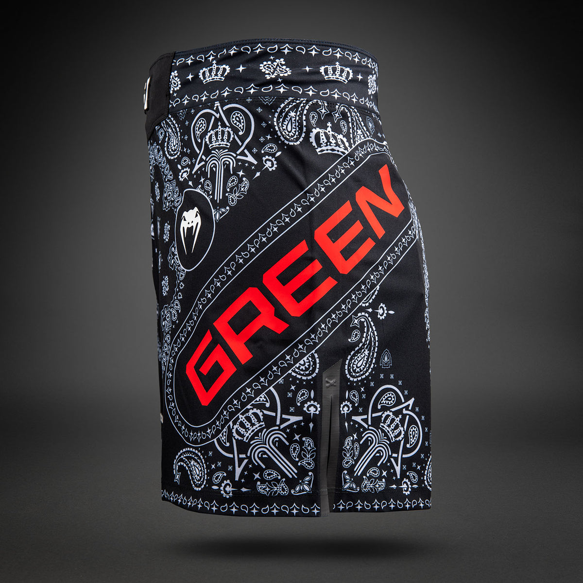 UFC Adrenaline Unrivaled by Venum King Green Herren-Fightshort - Schwarz