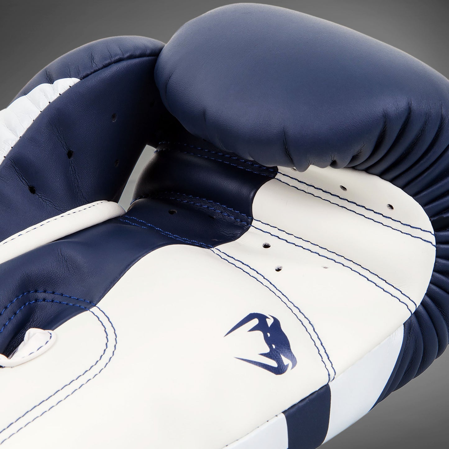 Venum Elite Boxhandschuhe - Weiß/Marineblau