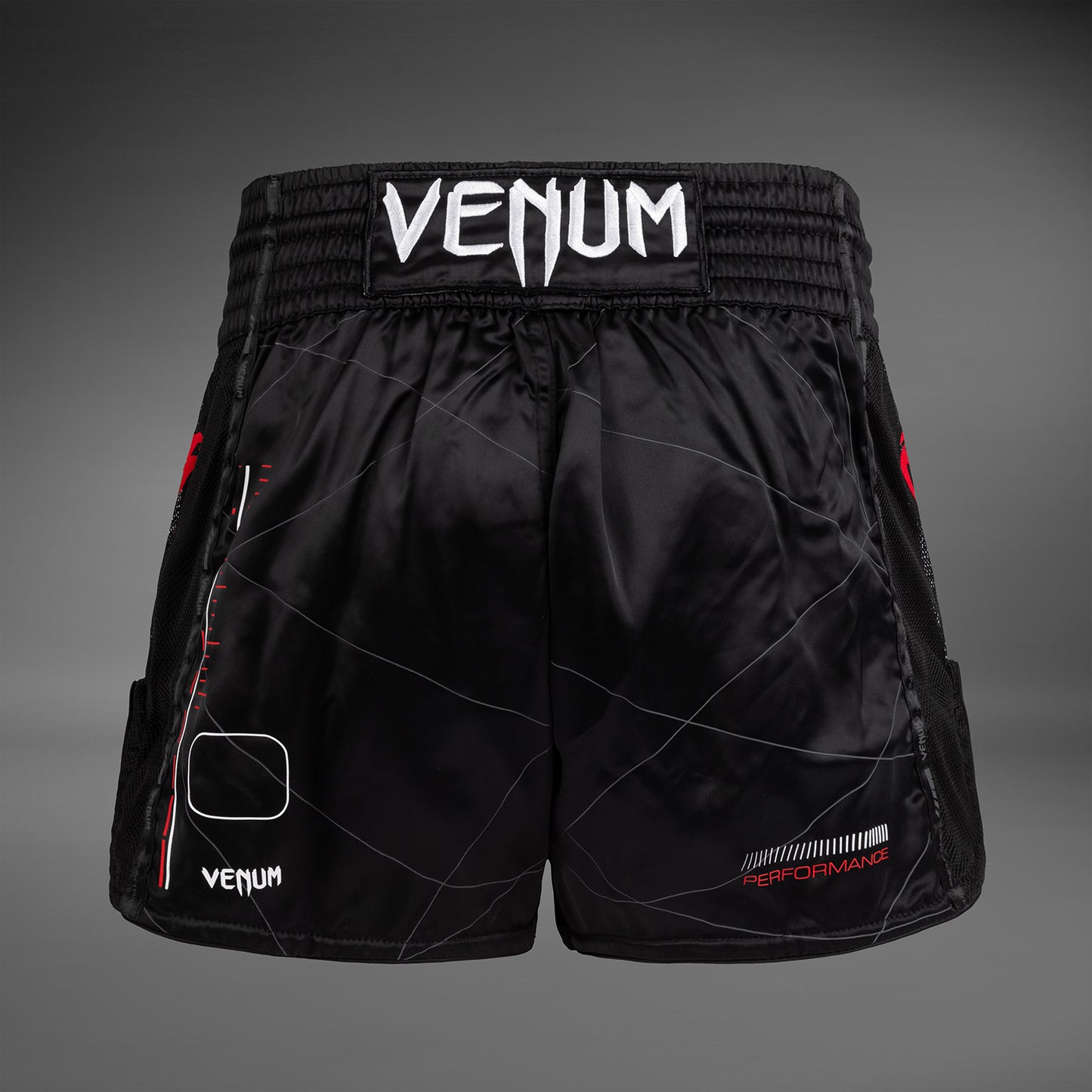 Venum Tactical XT Muay Thai Shorts - Schwarz/Feuerrot
