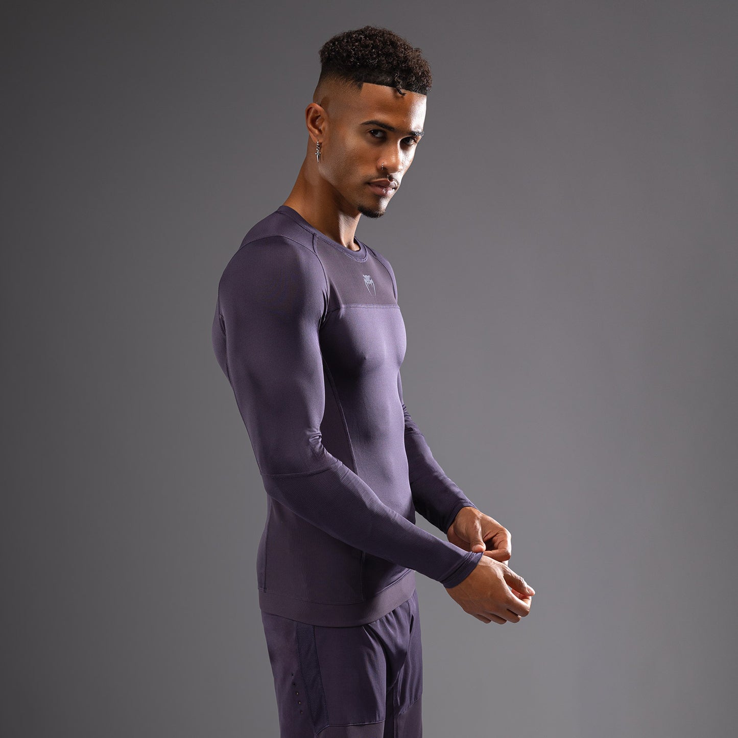 Venum G-Fit Air Herren Langarm Rashguard - Tiefpurpur
