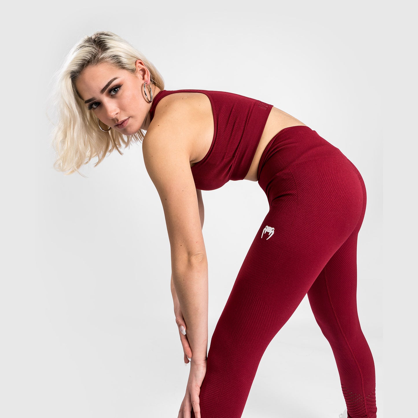 Venum Sparring Seamless Leggings ⅞ - Bordeaux