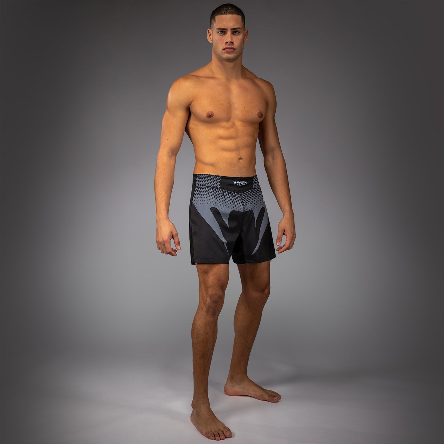 Venum No Gi Fightshorts - Schwarz/Silbergrau