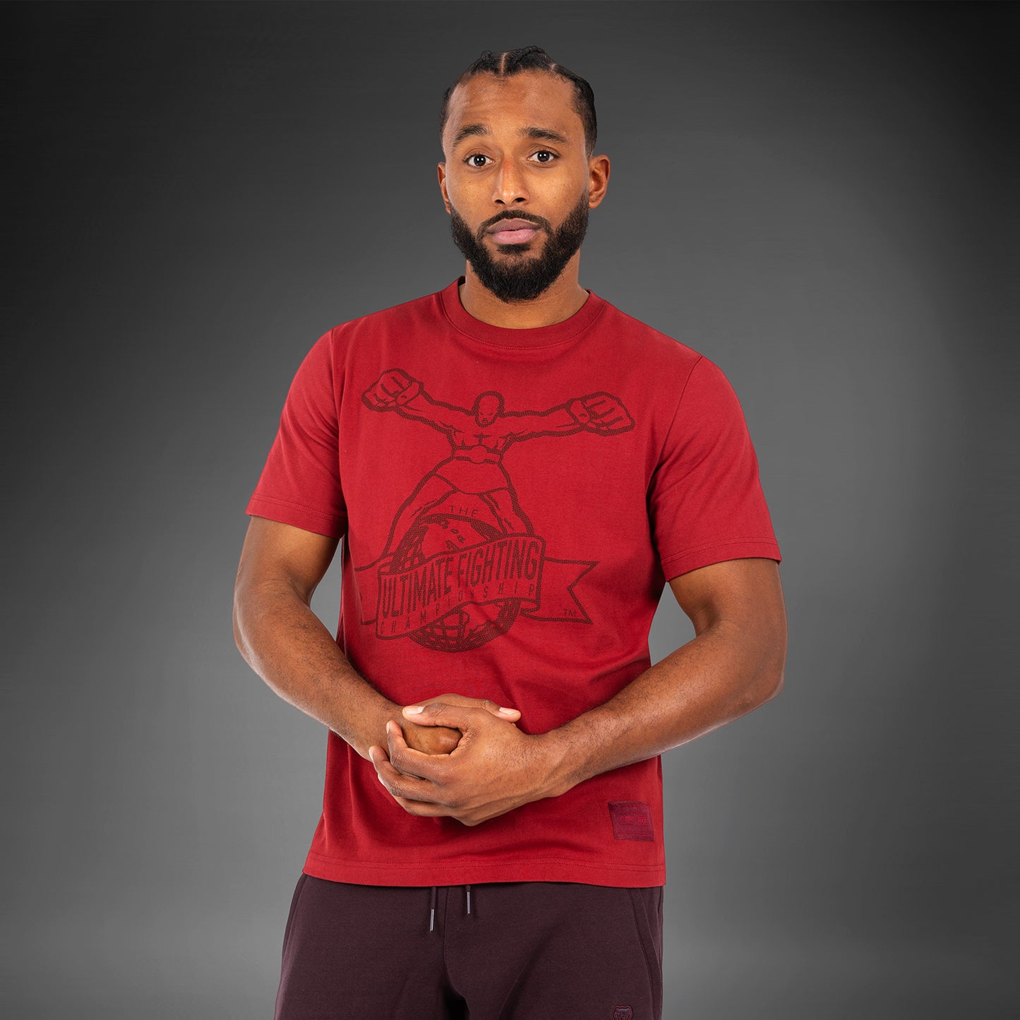 UFC by Venum Ulti-Man T-Shirt - Burgunderrot