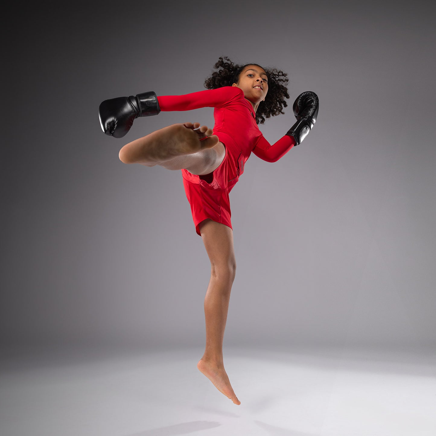 Venum Light Kinder Fight Shorts - Kirschrot