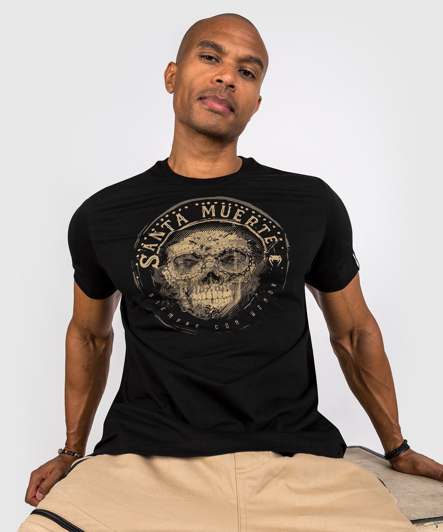 Venum Santa Muerte Dark Side - T-Shirt - Schwarz/Braun