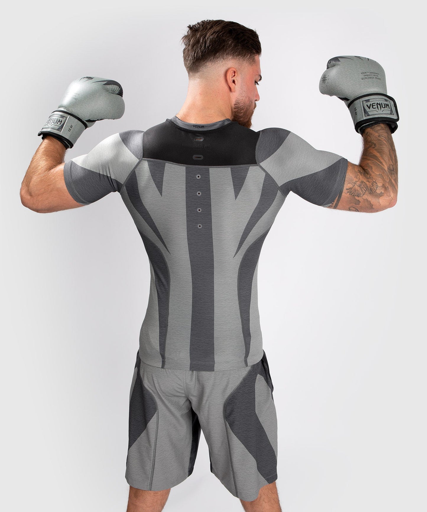 Venum Stone Compression Shirt – Kurzarm – Mineralgrün