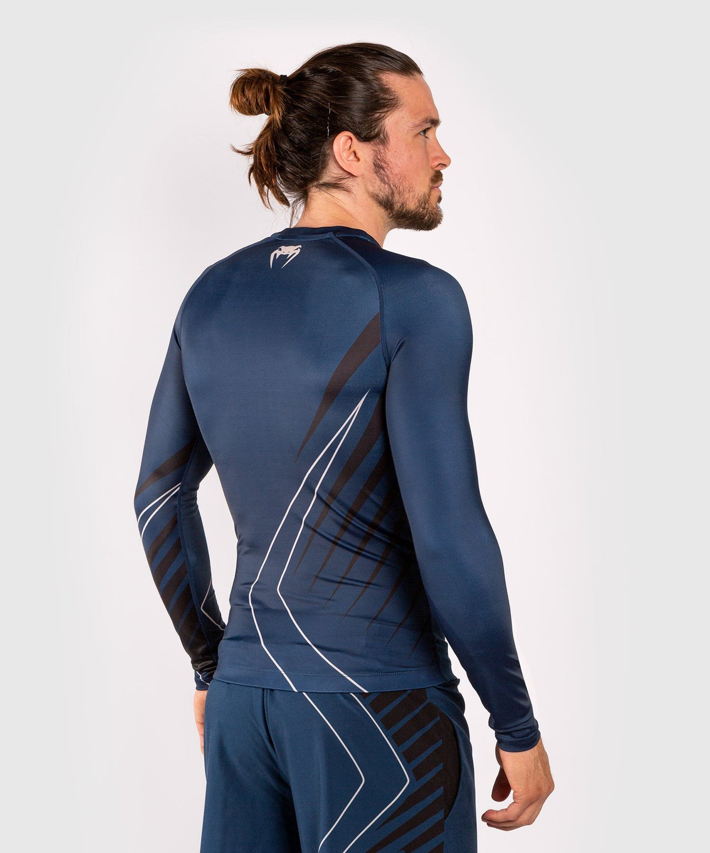 Venum Contender 5.0 Rashguard - Lange Ärmel - Marineblau/sand