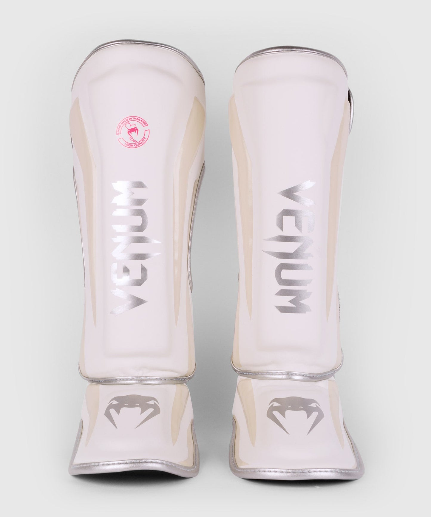 Venum Elite Schienbeinschutz - Weiß/Silber-Rosa