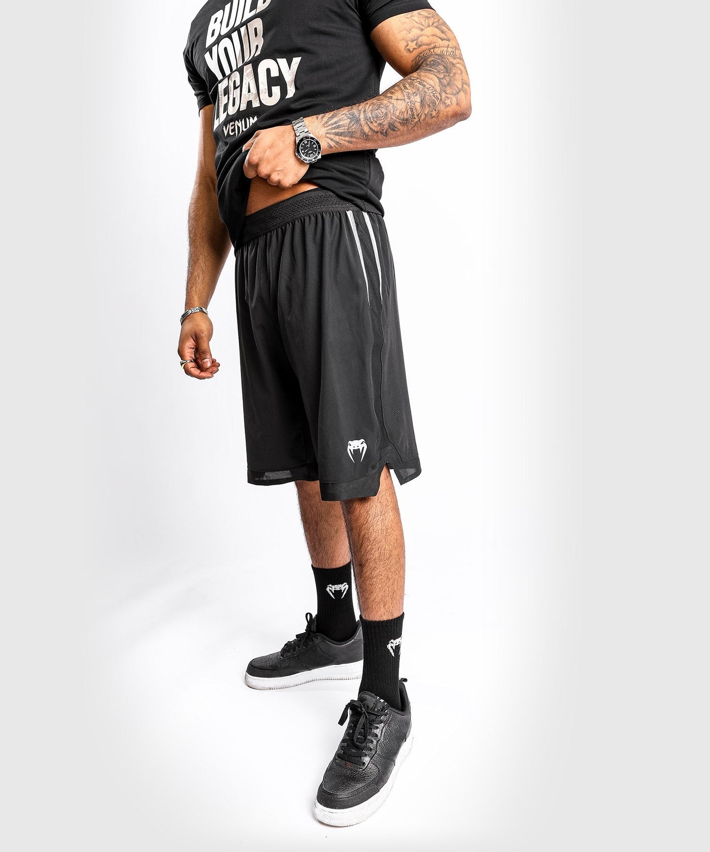Venum Tempest 2.0 Sport-Shorts : Schwarz / Grau