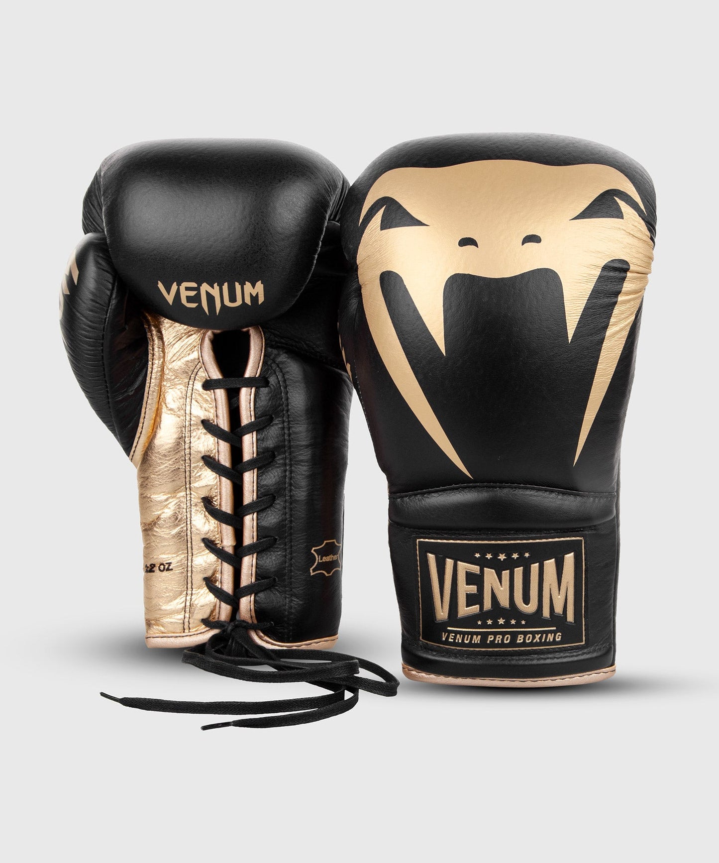 Venum Giant 2.0 professionelle Boxhandschuhe - MIT SCHNÜRUNG - Schwarz/Gold