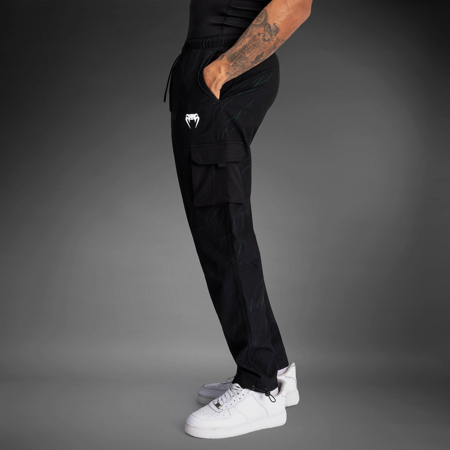 Venum Trooper Herren Trainingshose - Schwarz/Waldgrün