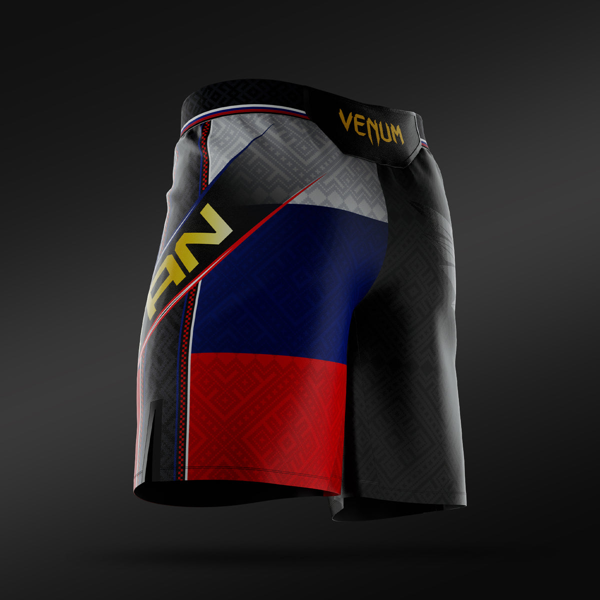 Venum UFC Unrivaled by Venum Petr Yan Long Fit Fightshorts für Herren – Schwarz