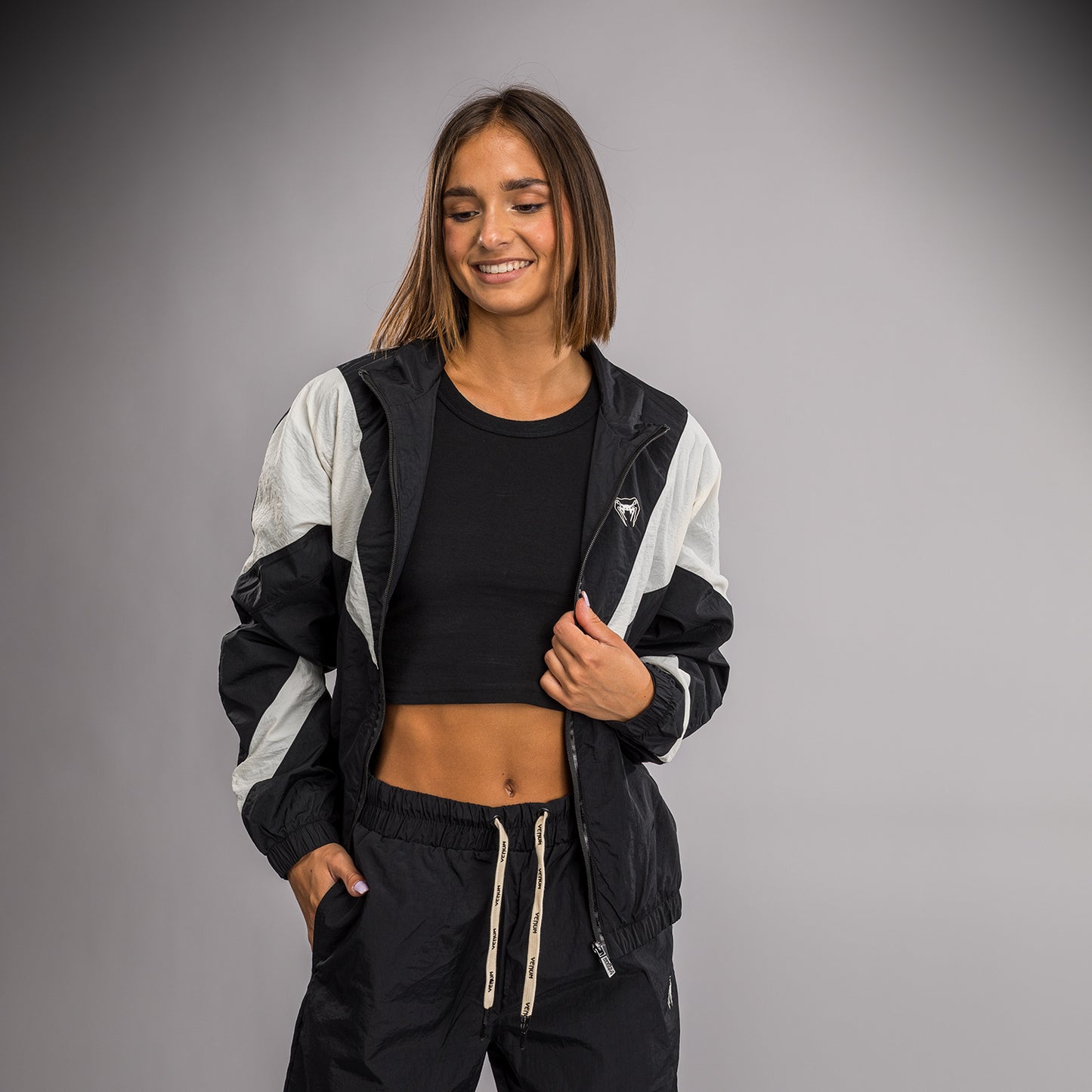 Venum Vectra Damen Trackjacke - Schwarz/Weiß