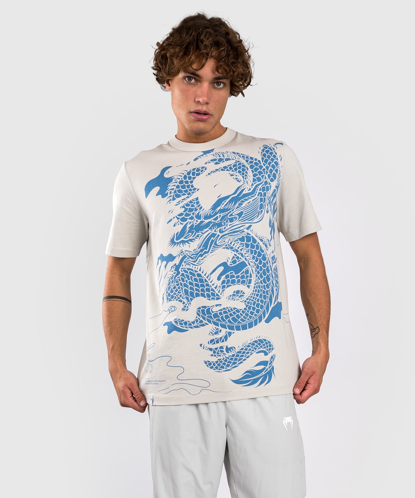 Venum Dragon's Flight Herren T-Shirt - Misty Blue