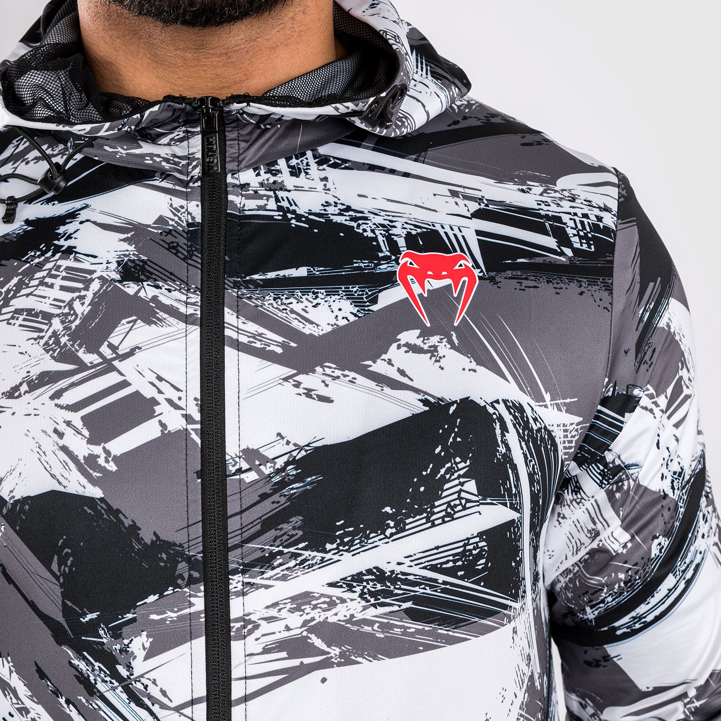Venum Electron 3.0 Hoodie - Grau/Rot