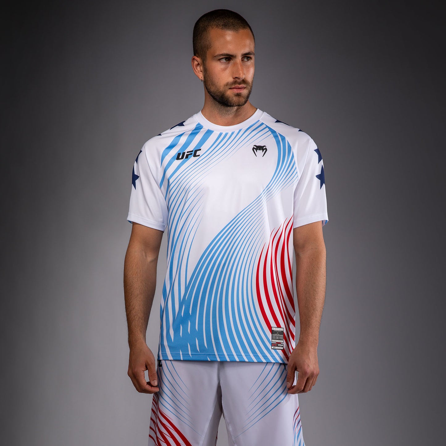 Official UFC Freedom 250 by Venum Authentic Fight Night Walkout Jersey für Herren - Weiß