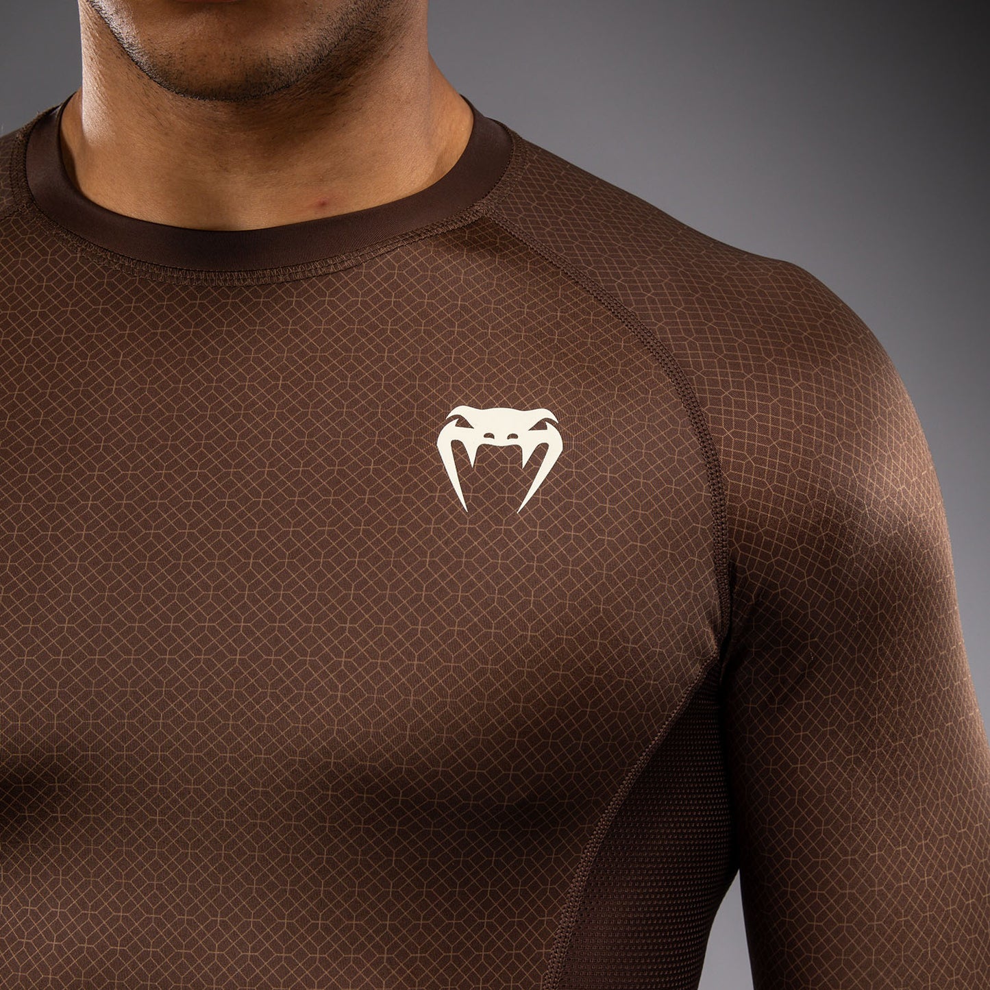 Venum x Roger Gracie Academy Langarm Rashguard - Dunkelbraun