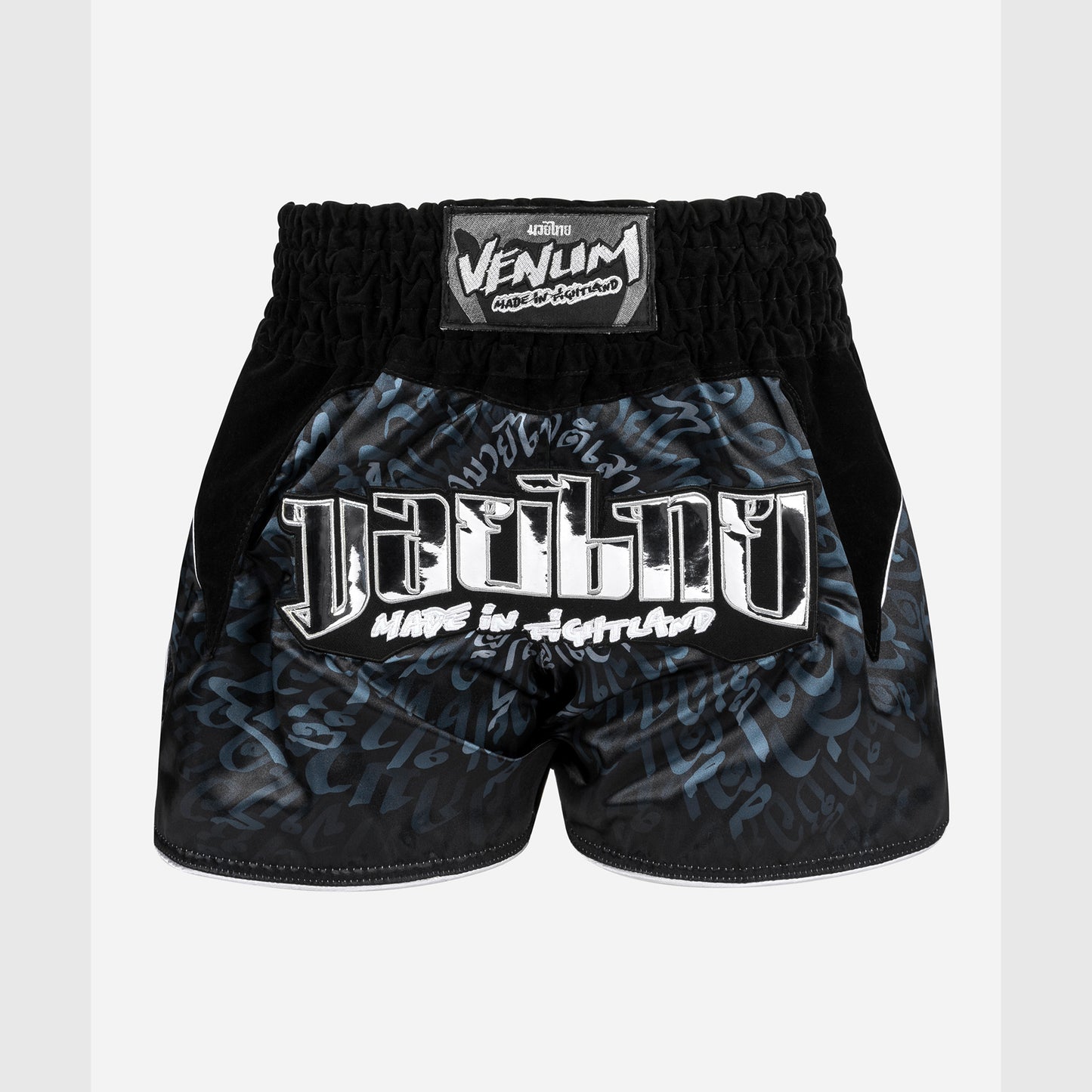 Venum Attack Muay Thai Shorts - Schwarz/Silber