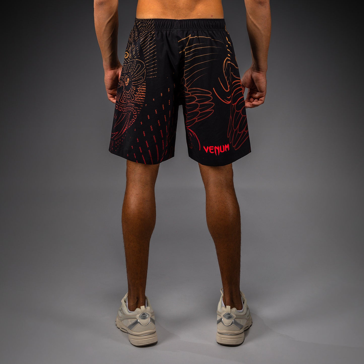 Venum Quetzal Fury Trainingsshorts - Schwarz/Fury Rot/Tangerine