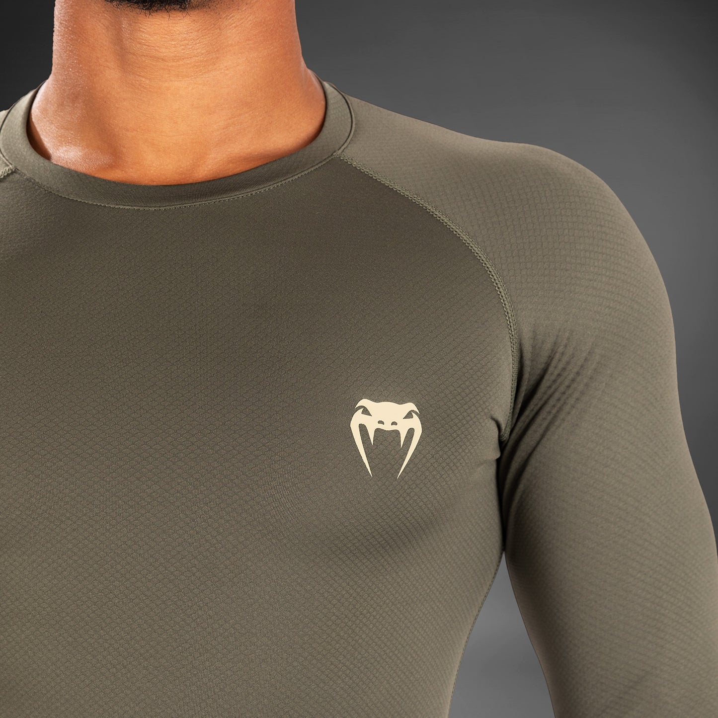 Venum Contender Herren Langärmeliger Rashguard - Khaki