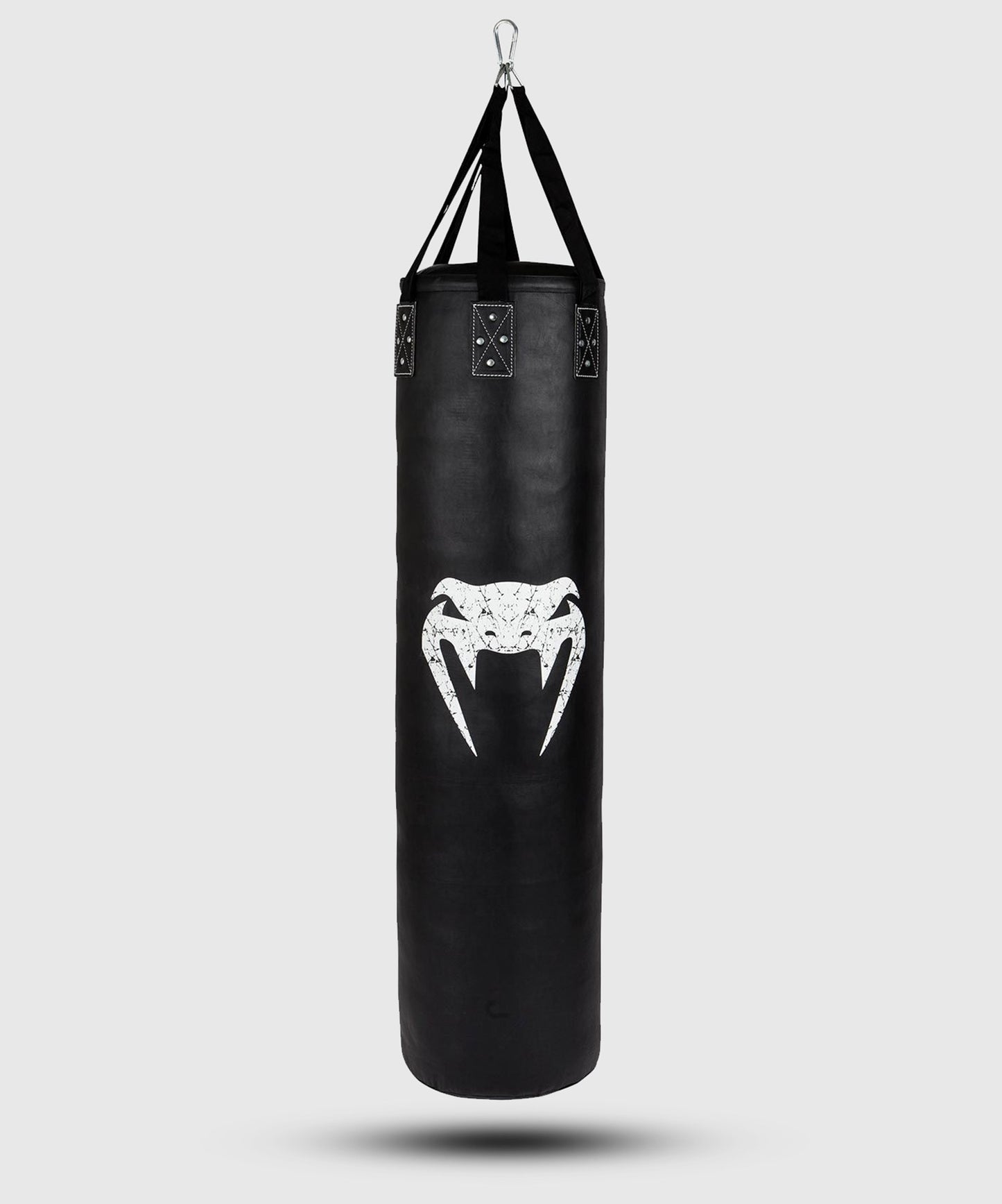 Venum Challenger Boxsack + Deckenhaken - Schwarz/Weiß - 170 cm - Gefüllt