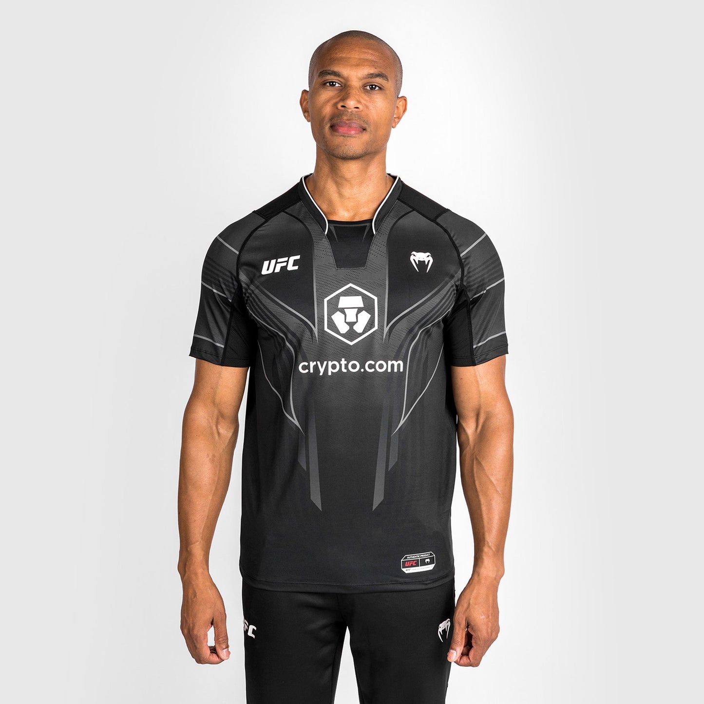 UFC Venum personalisierte authentische Fight Night 2.0 Männer Walkout Jersey - schwarz