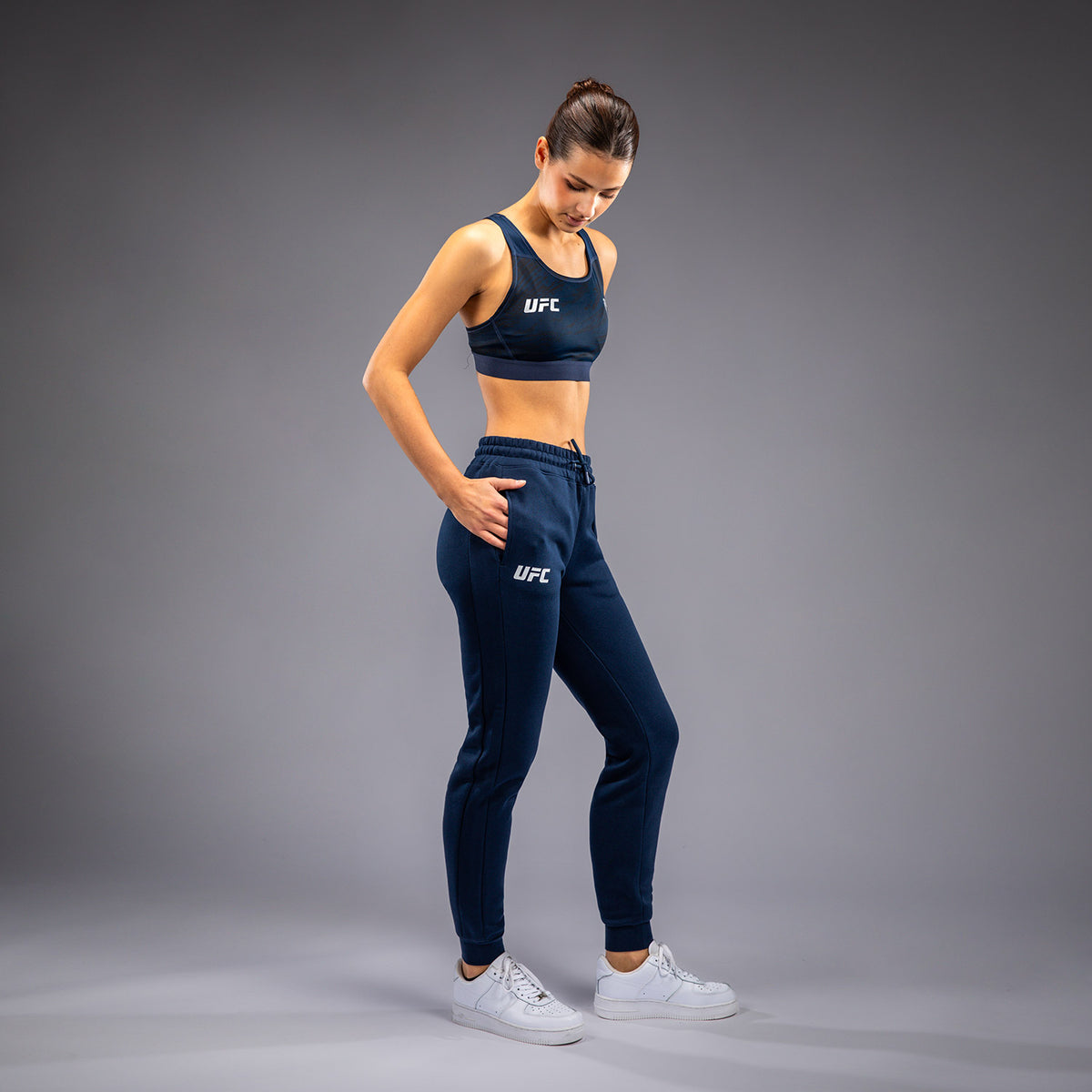 UFC Fusion by Venum Fight Week Damen Baumwollhose - Solid Ozeanisches Blau