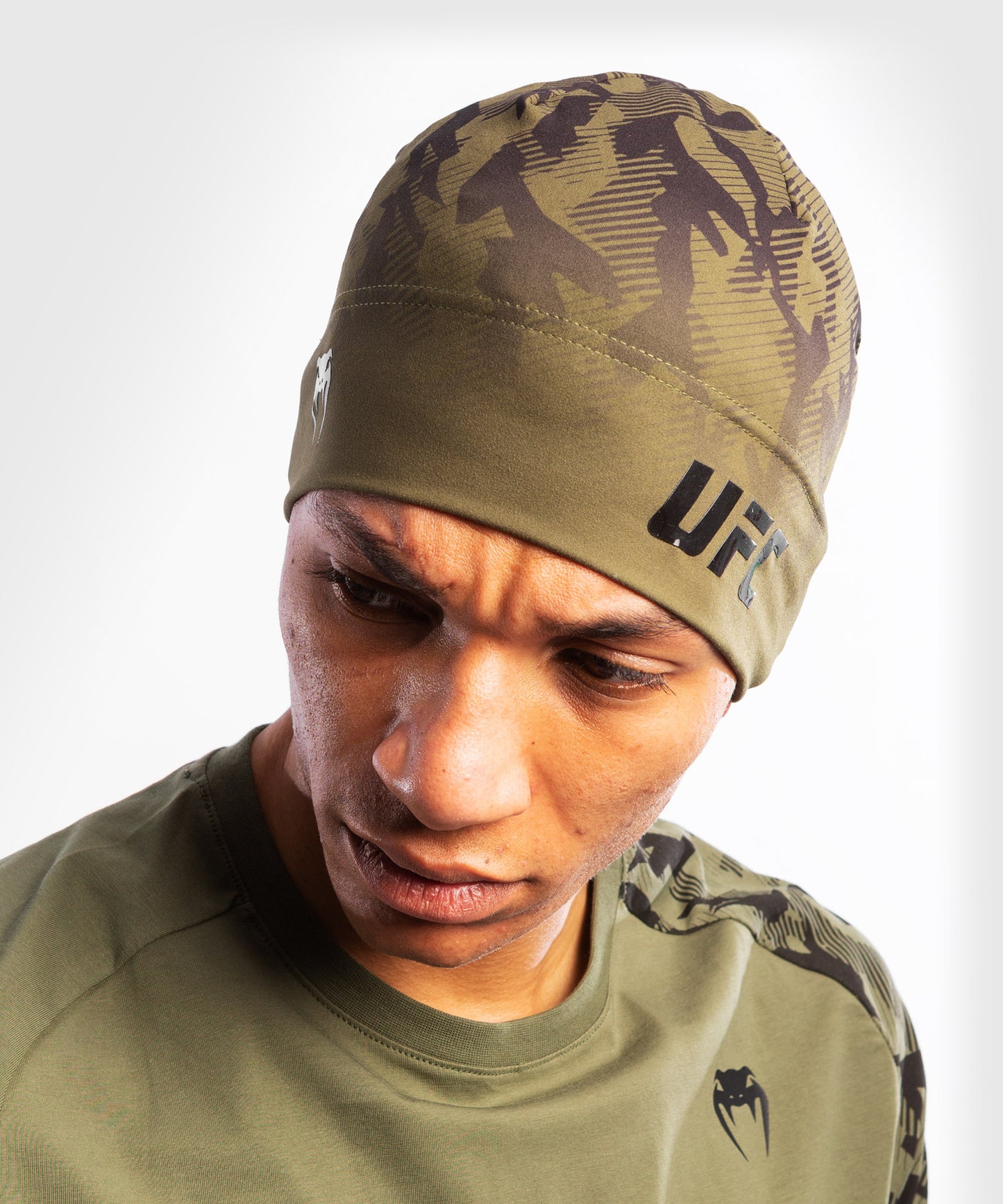 UFC Venum Authentic Fight Week Unisex Performance Beanie – Khaki