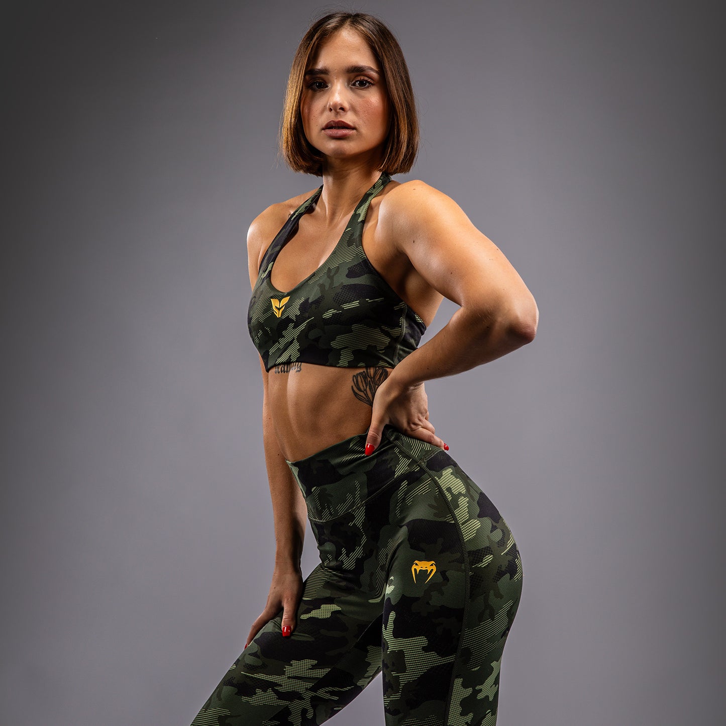 Venum x Sophia Rose Damen Sport-BH - Forest Camo