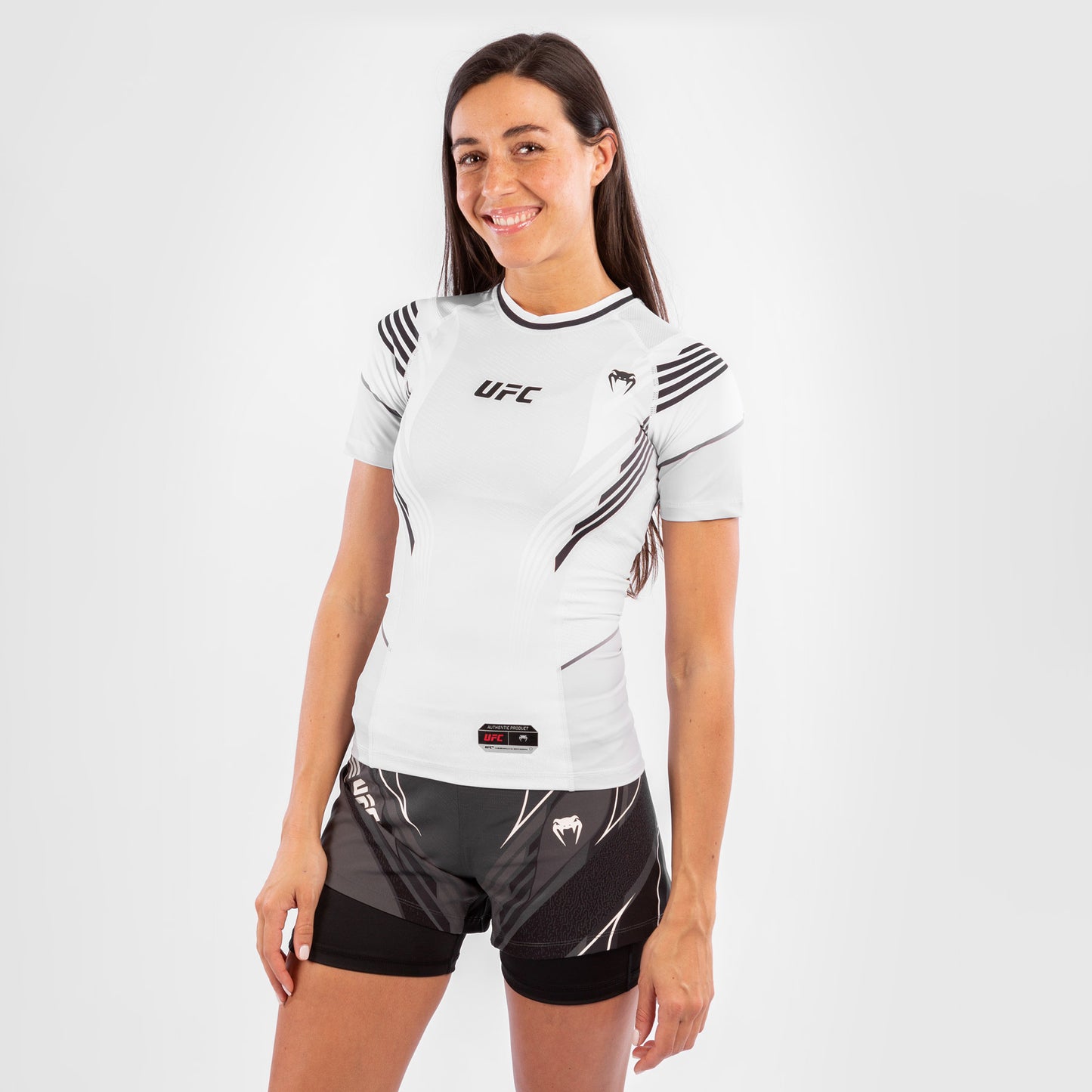 UFC Venum Authentic Fight Night Frauen Rashguard - Weiß