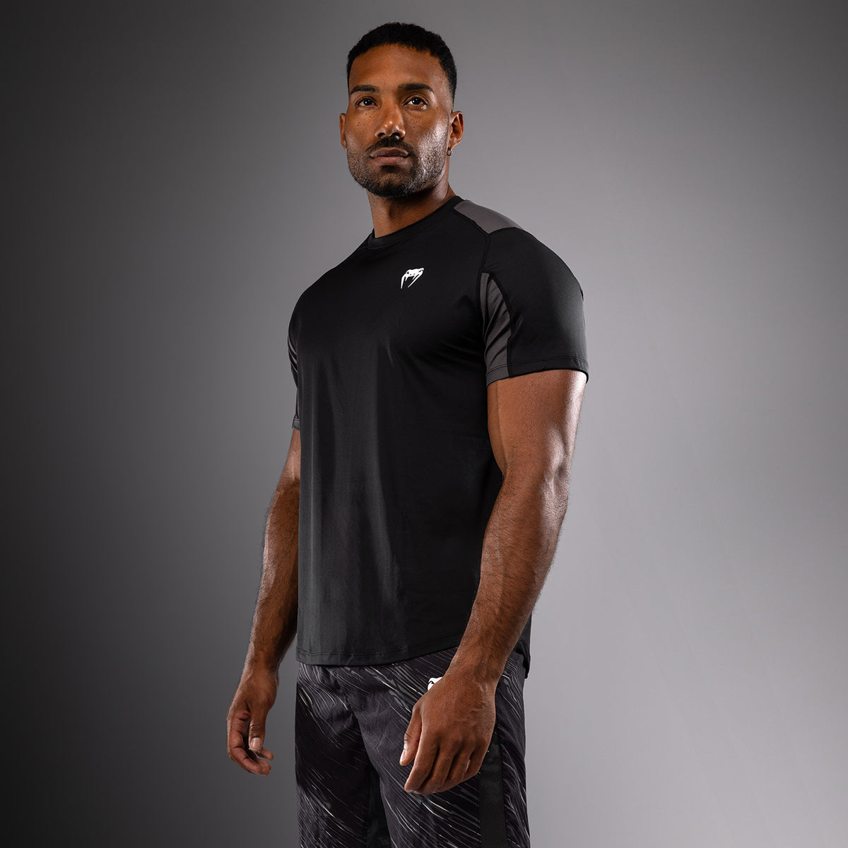 Venum Rapid Dry-Tech T-shirt - Schwarz/Sturmgrau