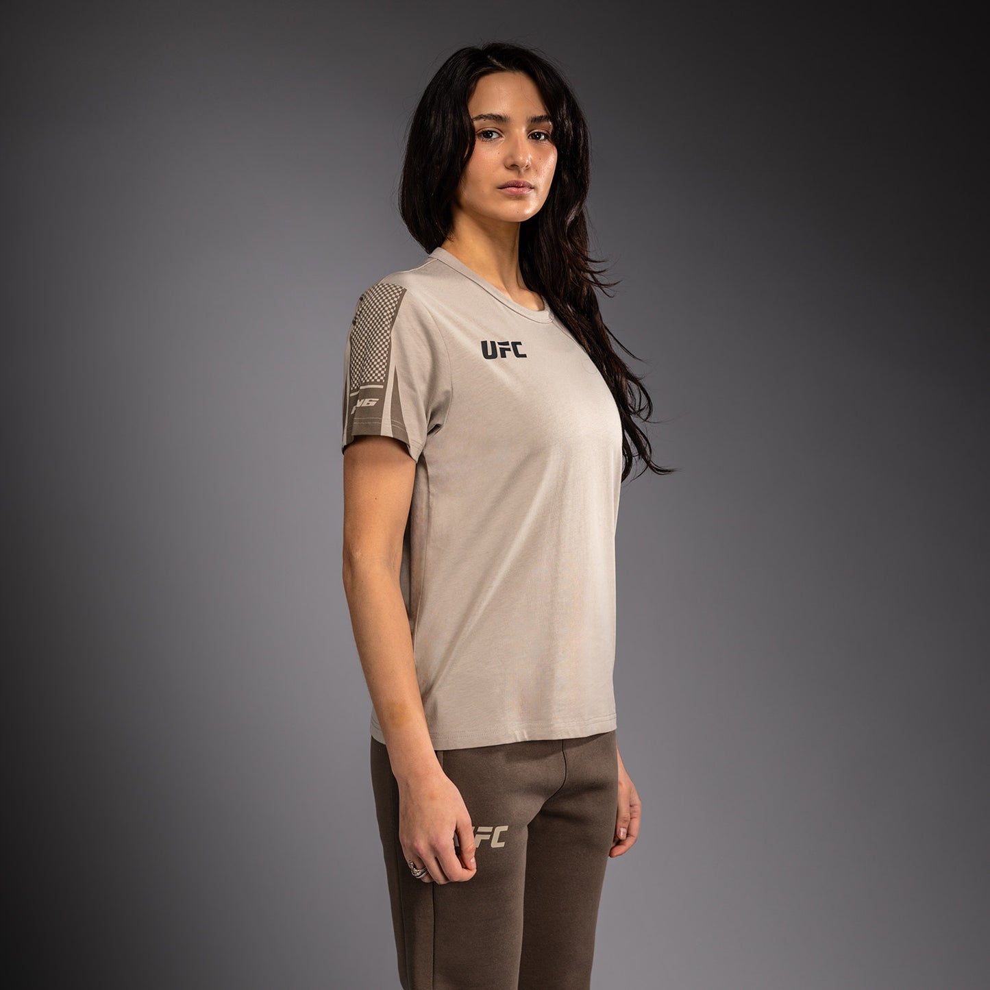 Venum UFC Unity by Venum Authentic Fight Week Damen-Kurzarm-T-Shirt - Sand