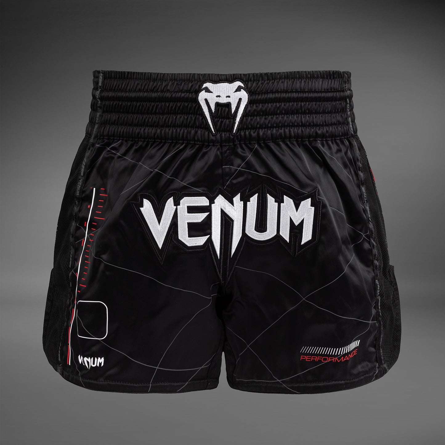 Venum Tactical XT Muay Thai Shorts - Schwarz/Feuerrot