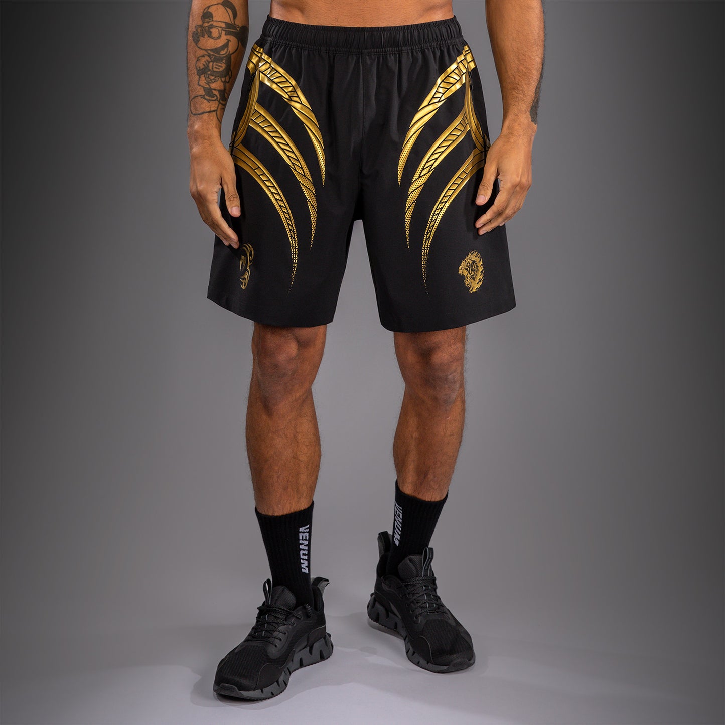 Venum x Mike Tyson Tiger Trainingsshorts - Schwarz/Gold