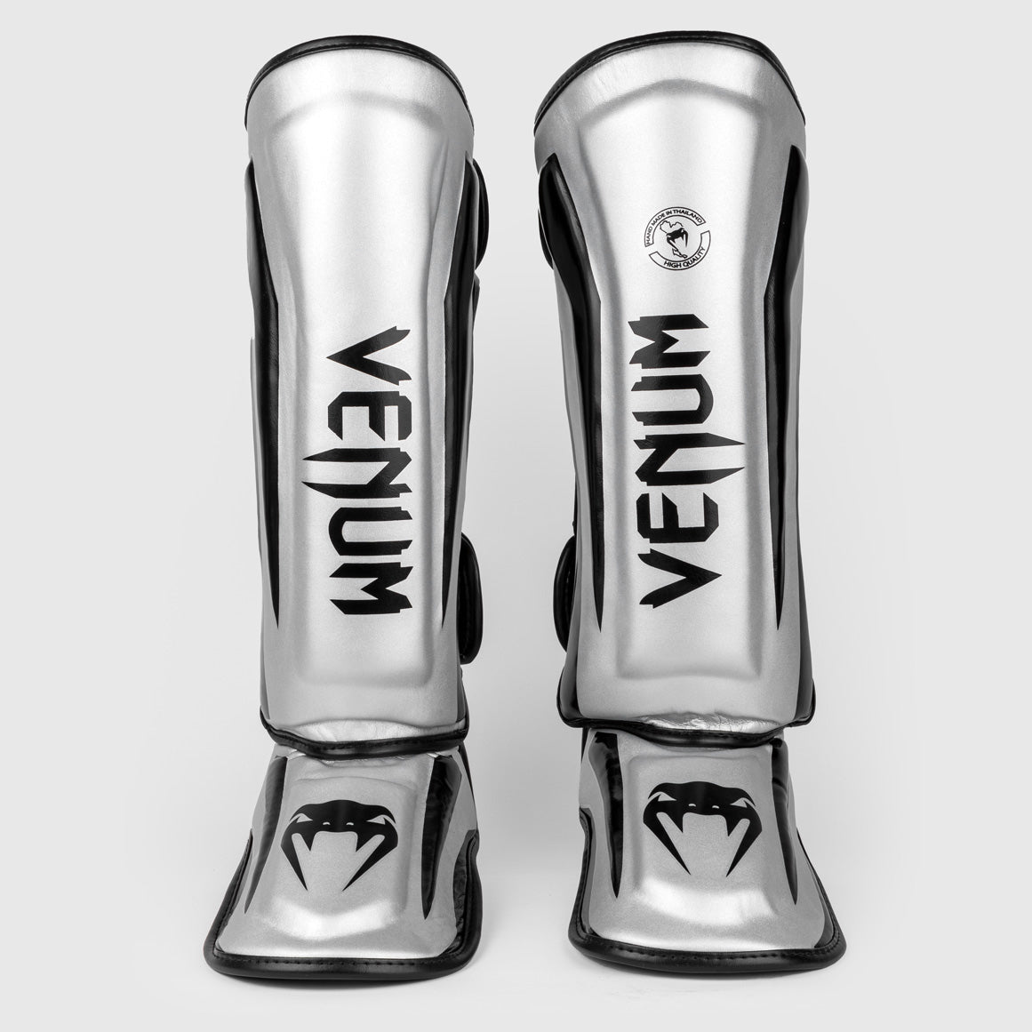 Venum Elite Standup Schienbeinschoner - Silber/Schwarz