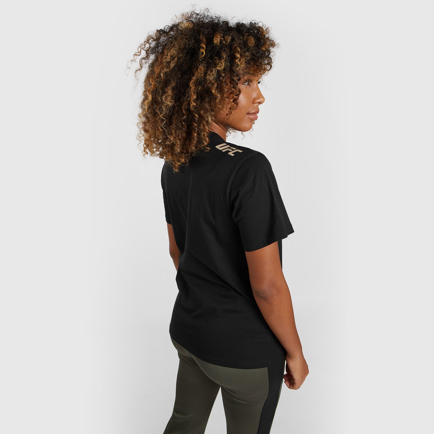 UFC Adrenaline by Venum Fight Week Kurzärmeliges T-Shirt aus Baumwolle für Frauen - Schwarz