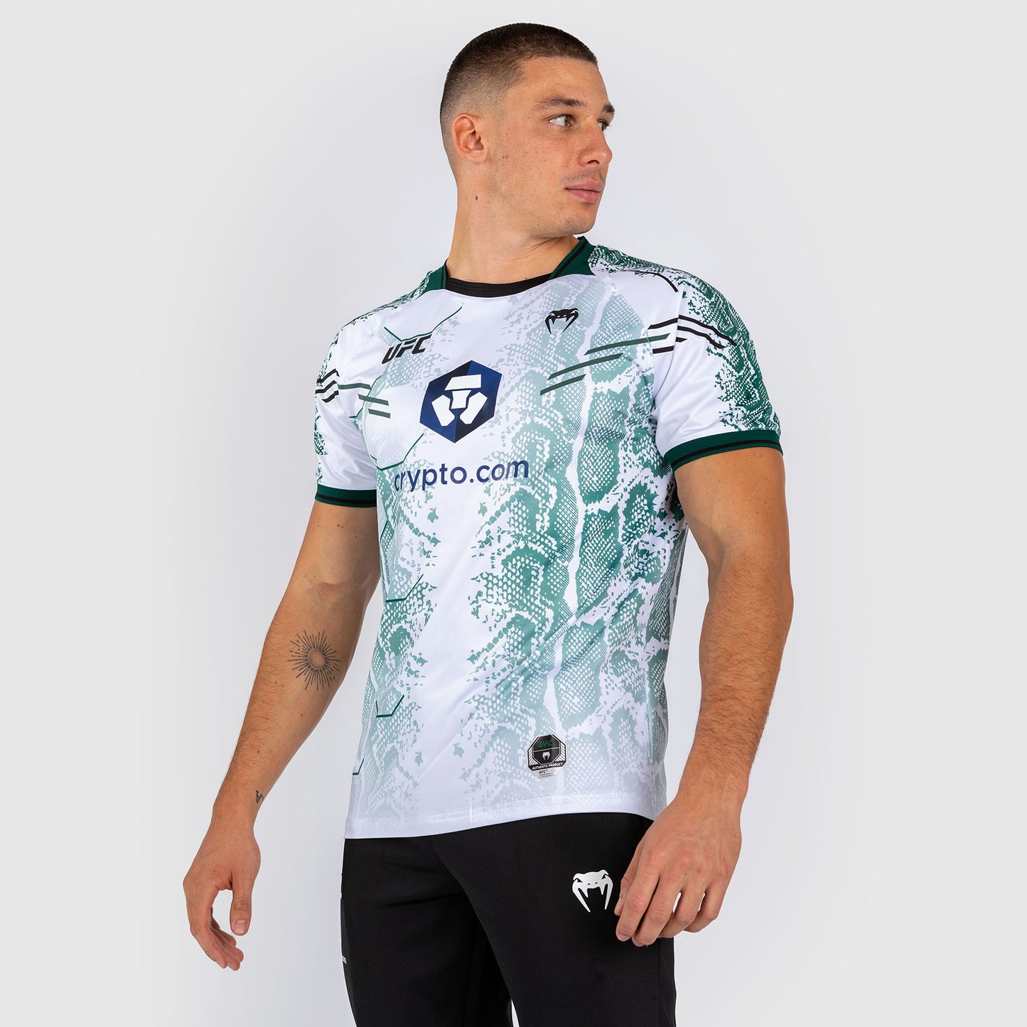 UFC Adrenaline by Venum Authentic Fight Night Trikot für Männer - Emerald Edition - Weiß/Grün