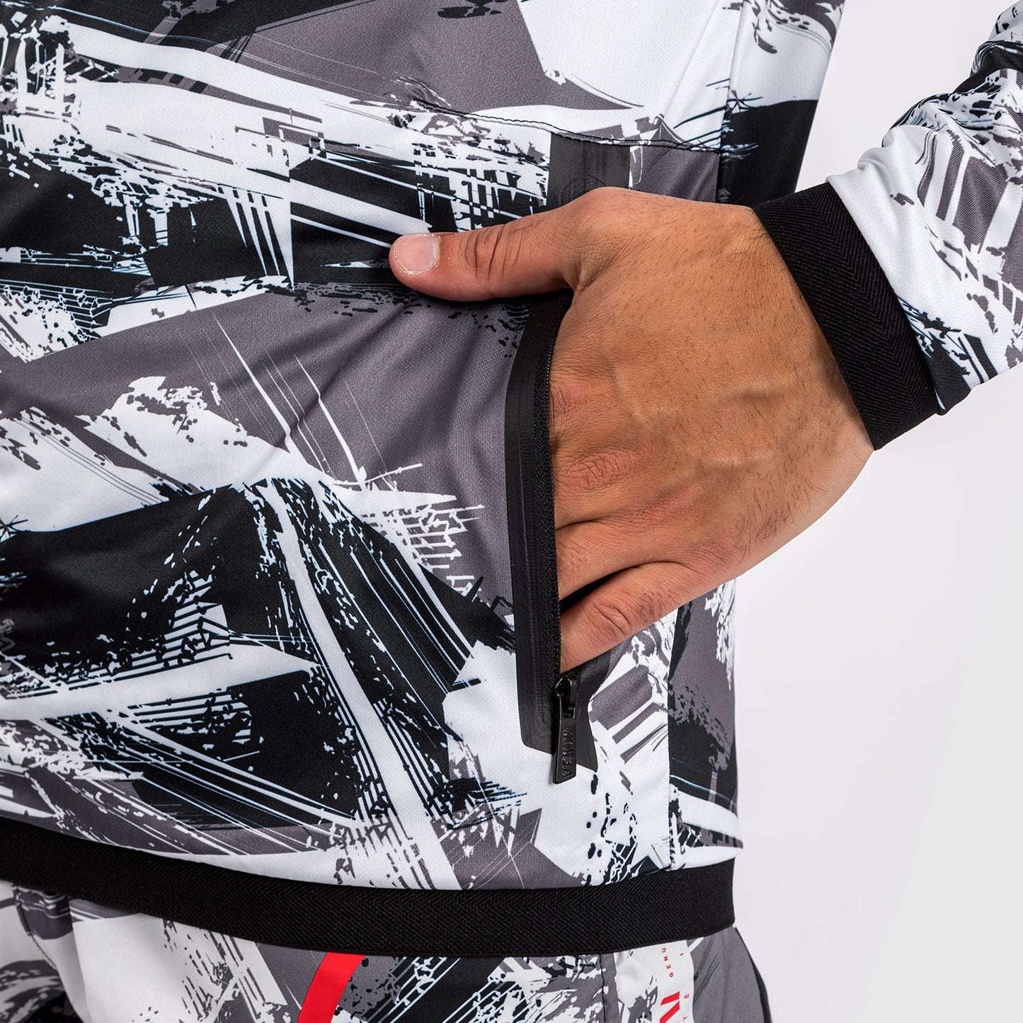 Venum Electron 3.0 Hoodie - Grau/Rot