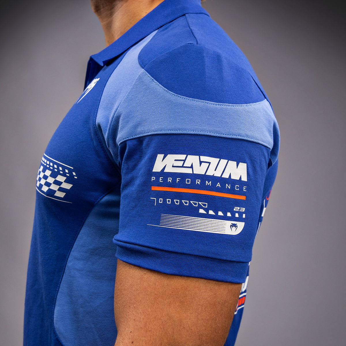 Venum Motorsports Baumwoll-Polo - Königsblau